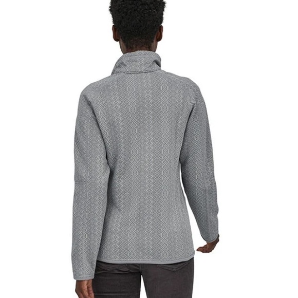 New patagonia womam better sweater 1/4 zio frozen jaquard salt grey size M⭐️⭐️ - Picture 13 of 14